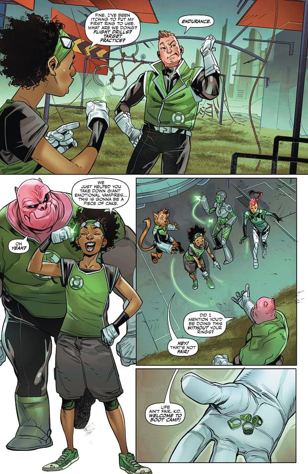 Interior preview page from Green Lantern Corps #10
