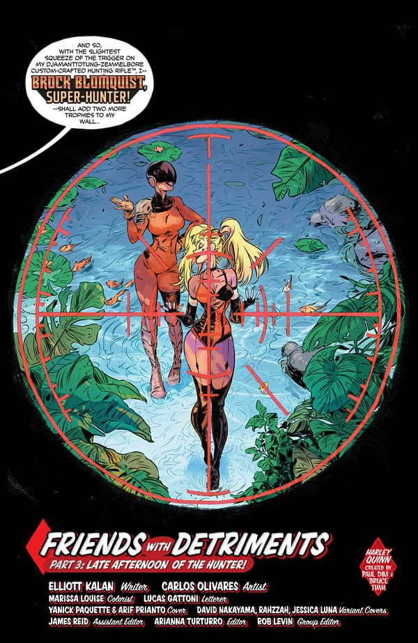 Interior preview page from Harley Quinn #56