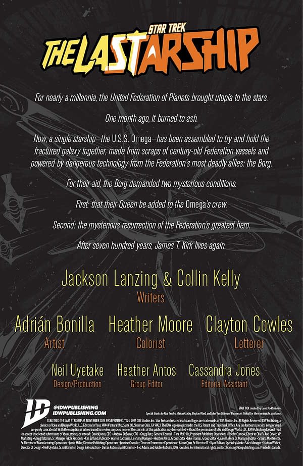 Interior preview page from STAR TREK: THE LAST STARSHIP #2 FRANCESCO FRANCAVILLA COVER