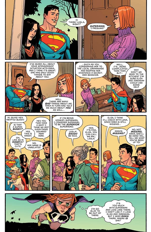 Interior preview page from Supergirl #7