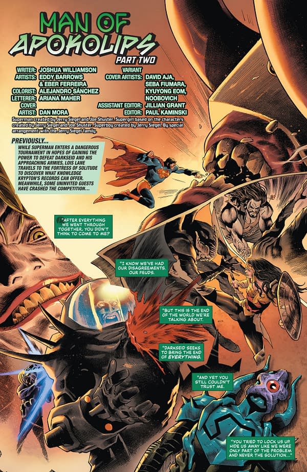 Interior preview page from Superman #32