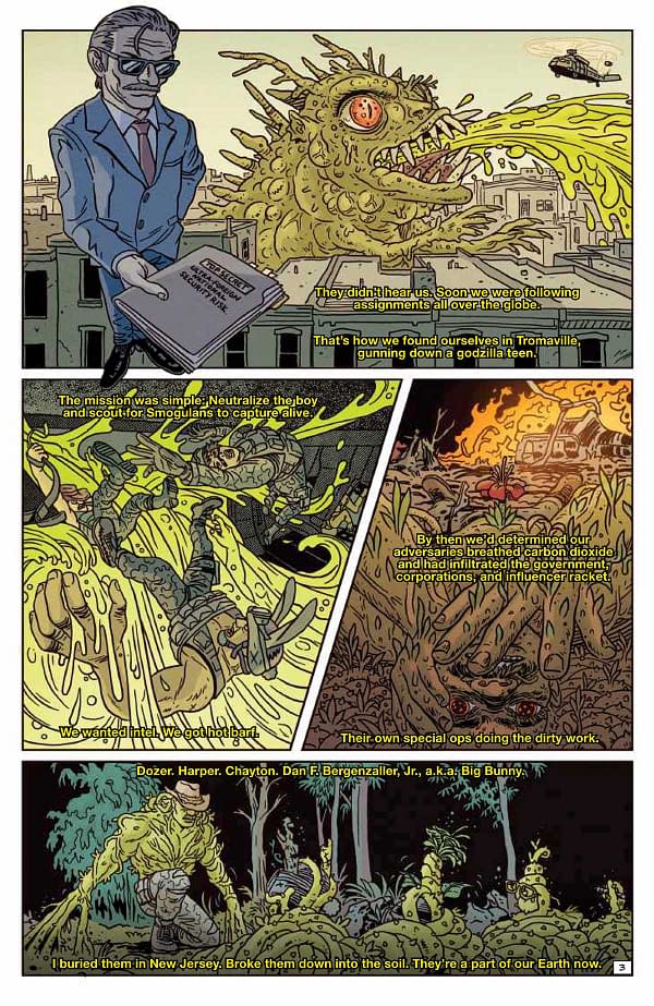 Interior preview page from Toxic Crusaders #2