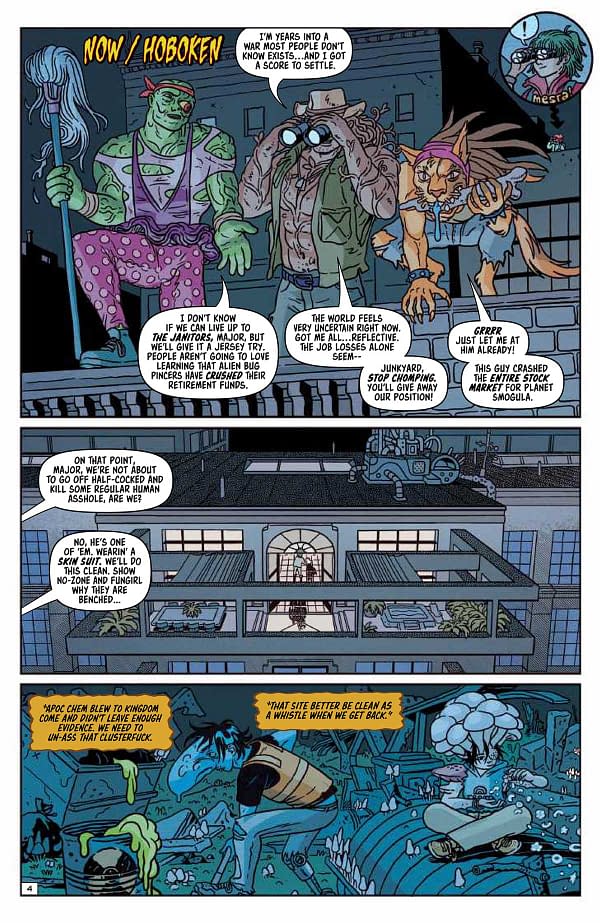 Interior preview page from Toxic Crusaders #2