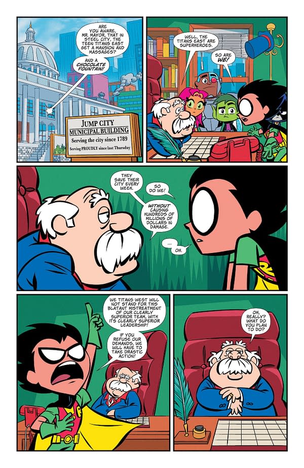 Interior preview page from Teen Titans Go #9