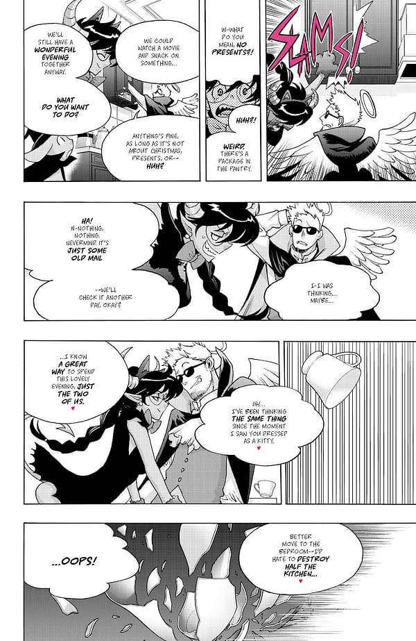 Interior preview page from Sweet Paprika Black White and Pink Holiday Special #1