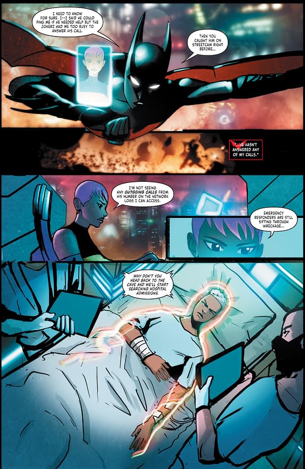 Interior preview page from Batman/Static: Beyond #2