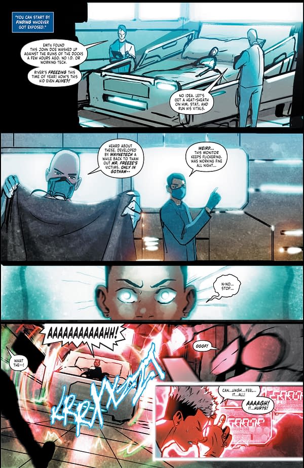 Interior preview page from Batman/Static: Beyond #2