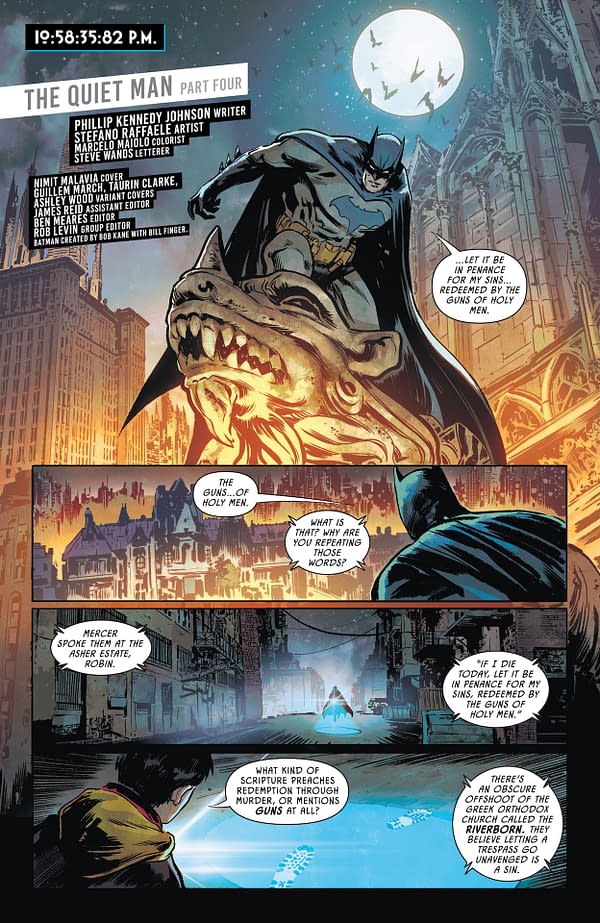 Interior preview page from Batman and Robin #28