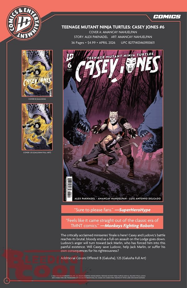 IDW March 2026 Full Solicits