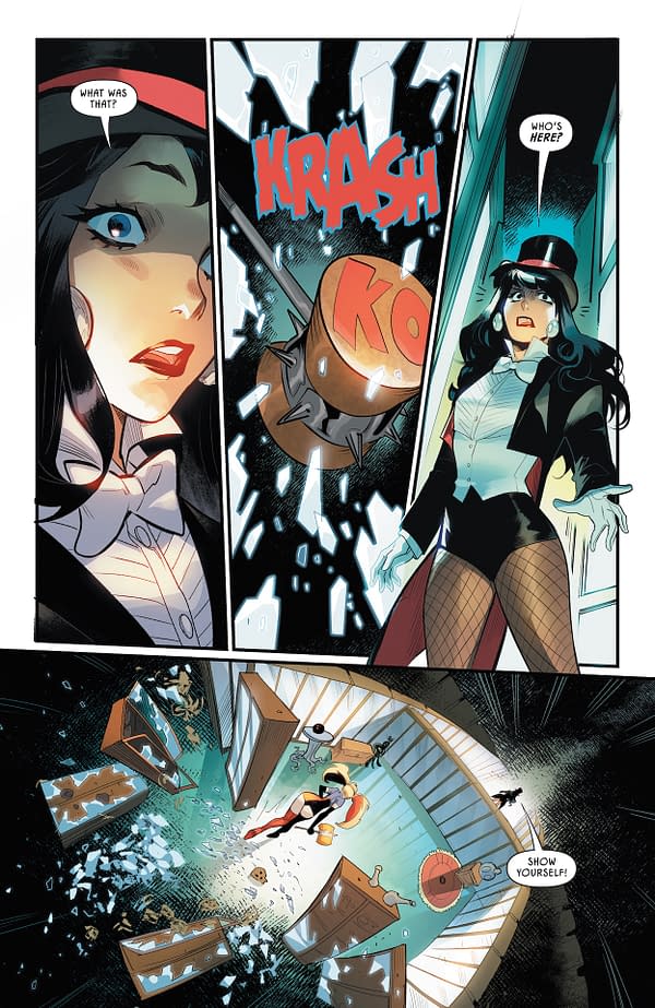 Interior preview page from DC KO: Harley Quinn vs Zatanna #1