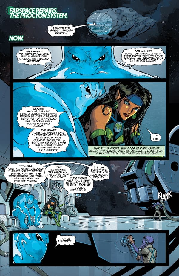 Interior preview page from Green Lantern Corps #11