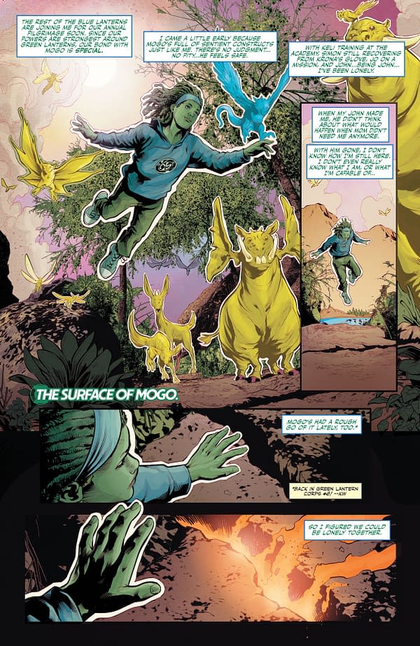 Interior preview page from Green Lantern Corps #11