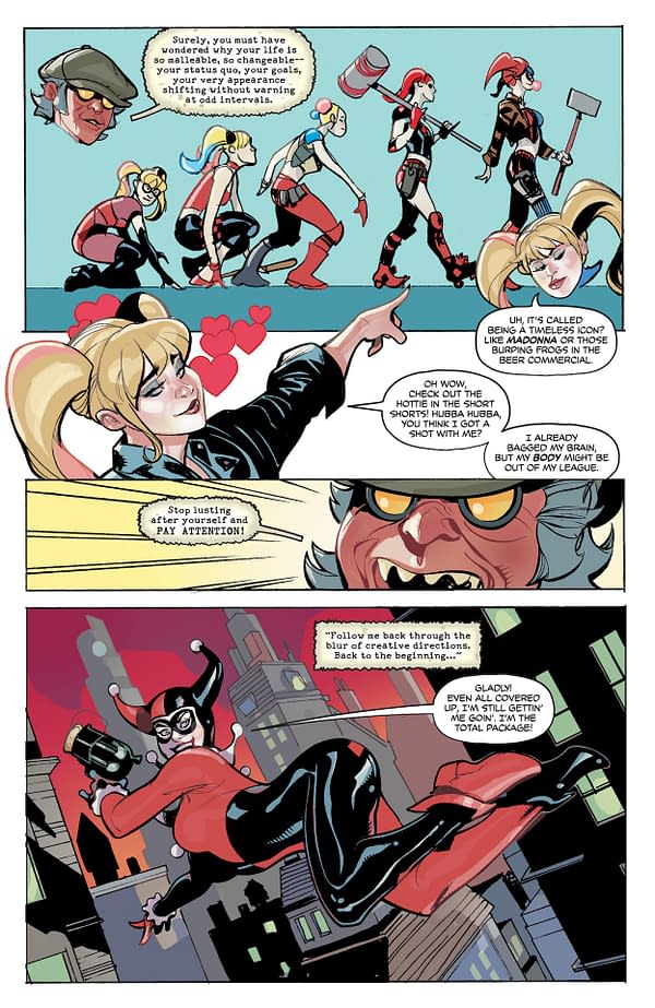 Interior preview page from Harley Quinn #57