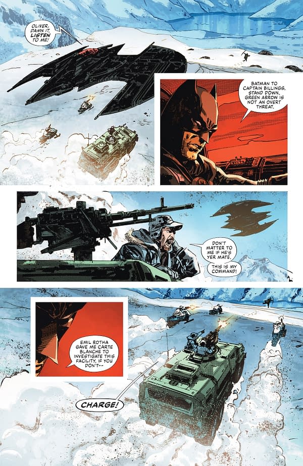 Interior preview page from Batman/Green Arrow/The Question: Arcadia #2