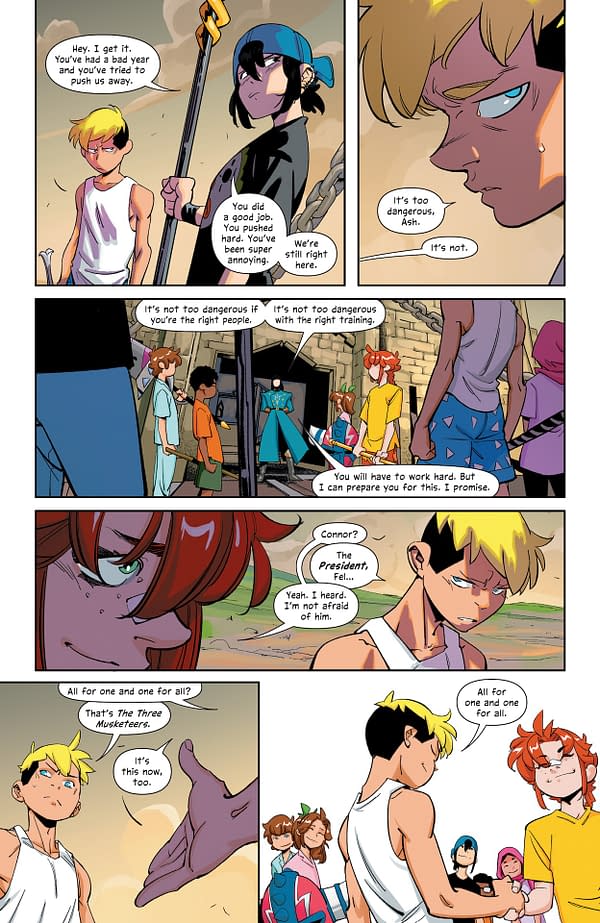 Interior preview page from CORT: Children of the Round Table #5