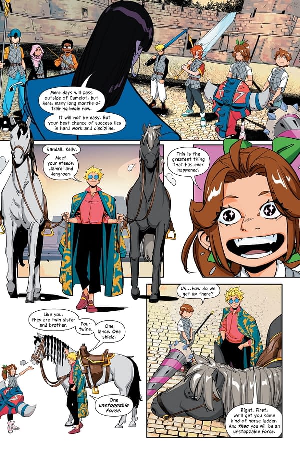 Interior preview page from CORT: Children of the Round Table #5