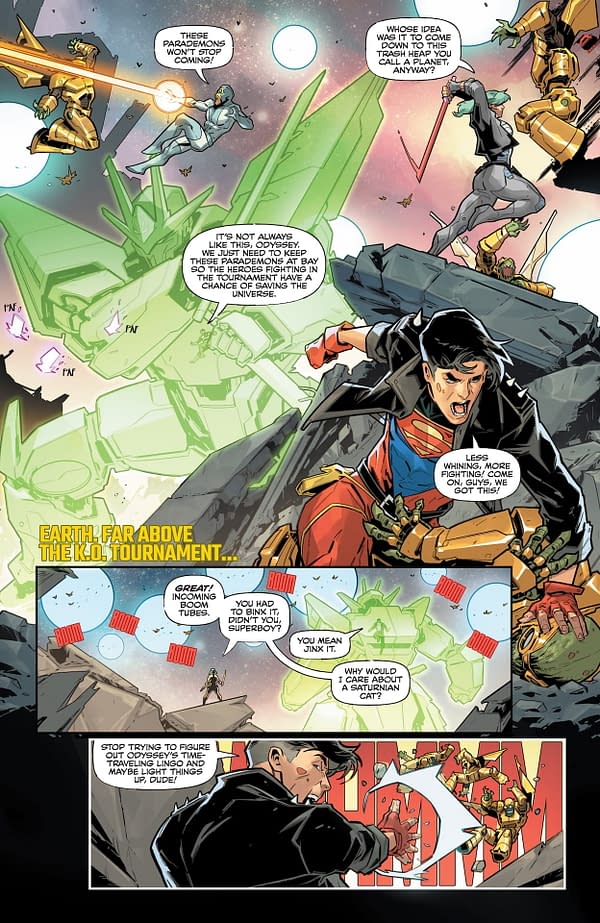 Interior preview page from DC KO: Green Lantern Galactic Slam #1