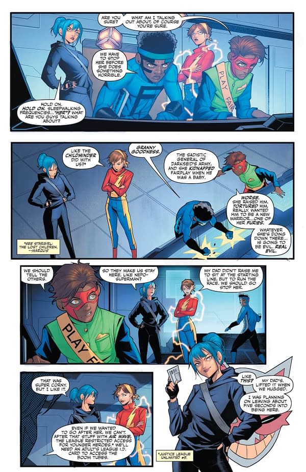 Interior preview page from DC KO: The Kids Are All Fight Special #1