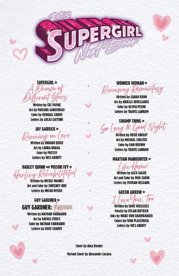 Interior preview page from DC's Supergirl Next Door #1