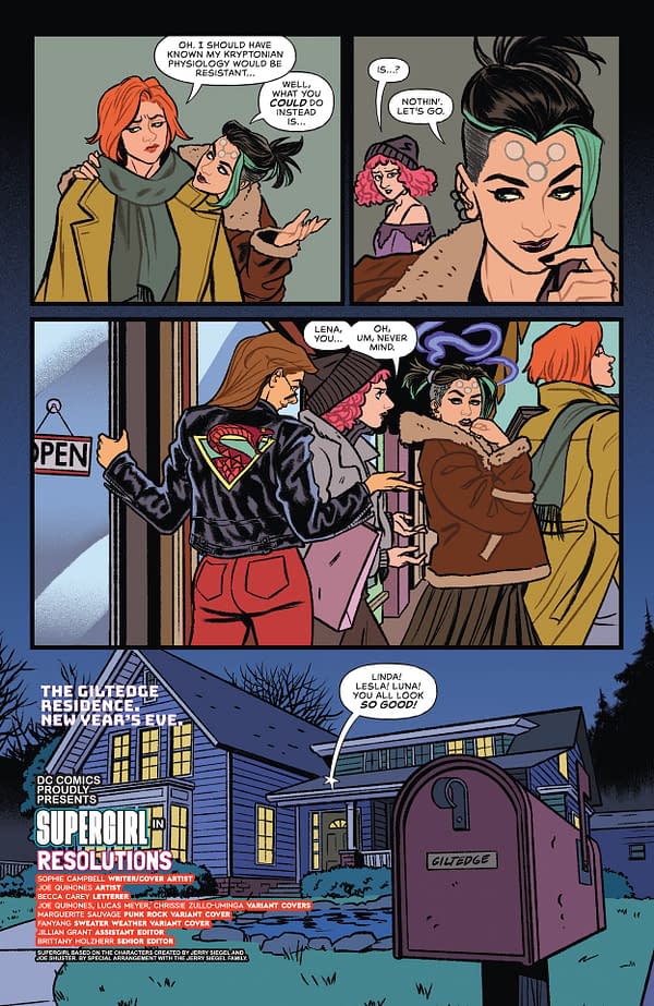 Interior preview page from Supergirl #9