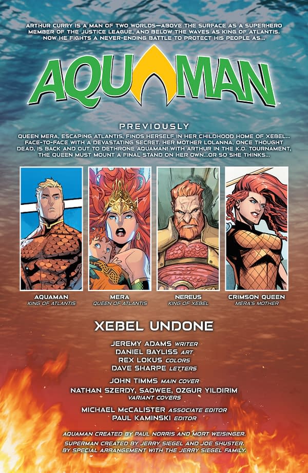 Interior preview page from Aquaman #14