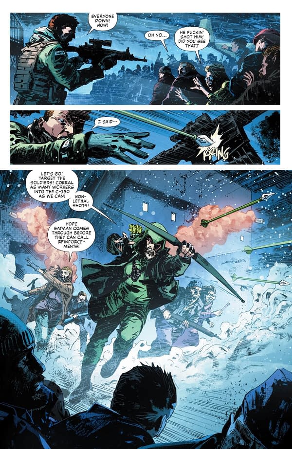 Interior preview page from Batman/Green Arrow/The Question: Arcadia #3