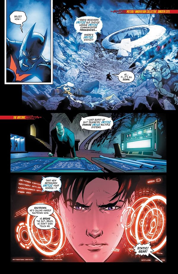 Interior preview page from Batman/Static: Beyond #3