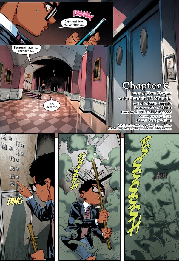 Interior preview page from CORT: Children of the Round Table #6