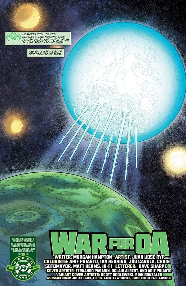 Interior preview page from Green Lantern Corps #13