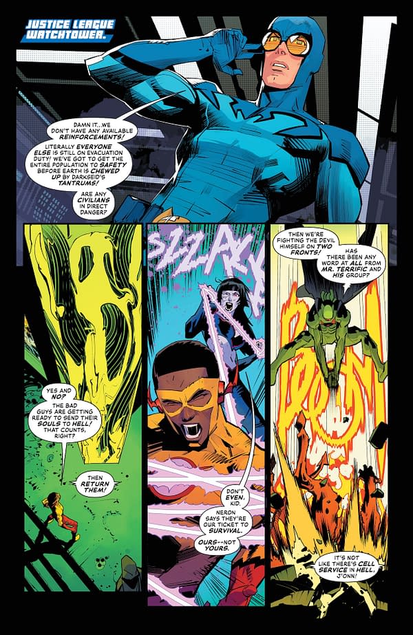 Interior preview page from Justice League Unlimited #16