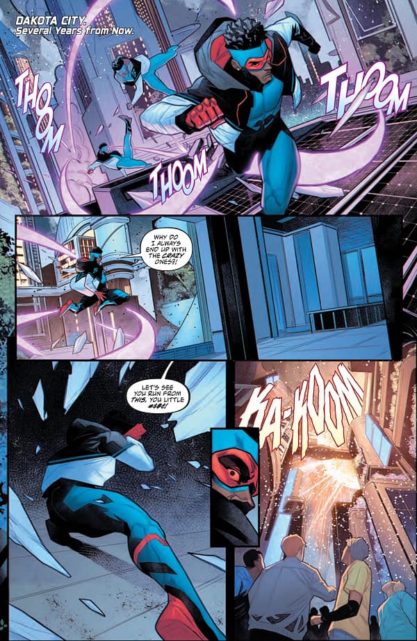 Interior preview page from New History of the DC Universe: The Dakota Incident #1