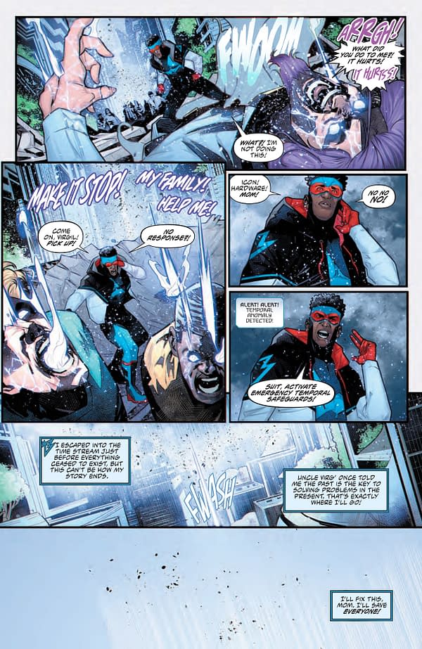 Interior preview page from New History of the DC Universe: The Dakota Incident #1