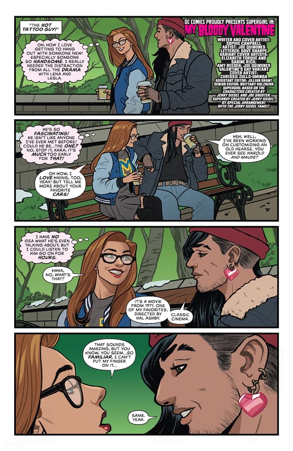 Interior preview page from Supergirl #10