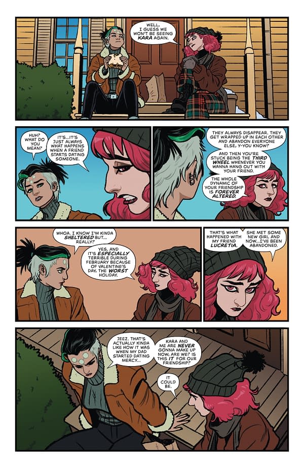 Interior preview page from Supergirl #10