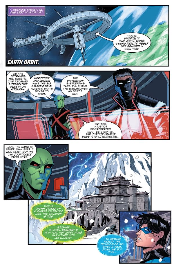 Interior preview page from DC x AEW #2