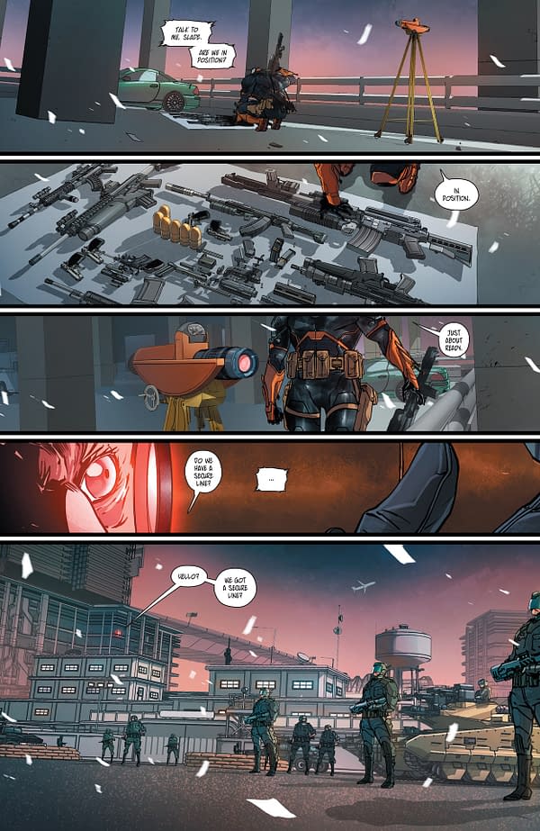 Interior preview page from Deathstroke: The Terminator #1
