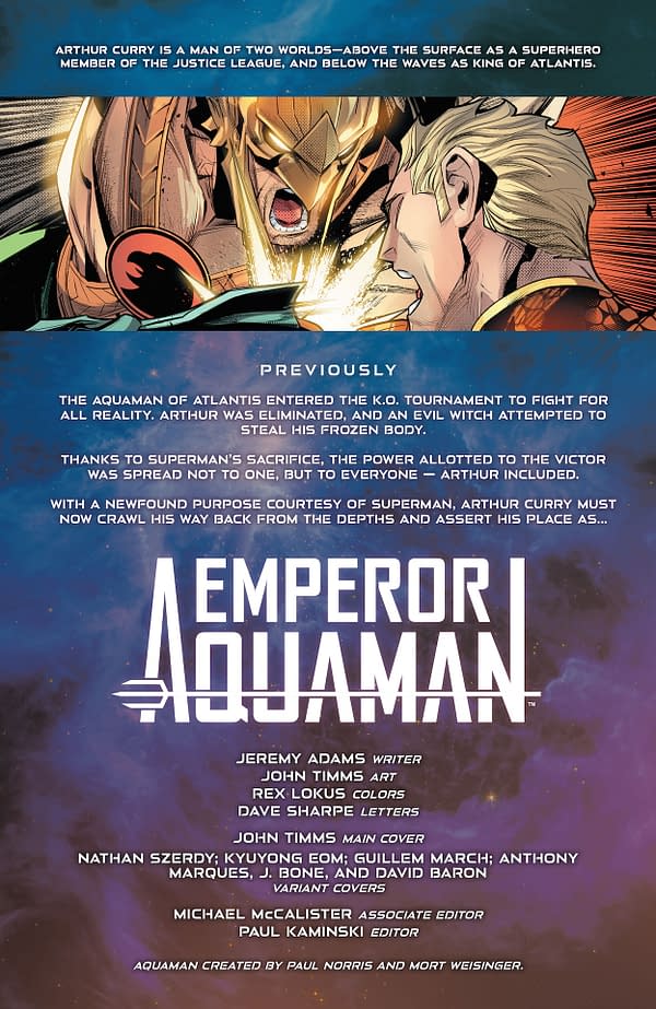 Interior preview page from Emperor Aquaman #15