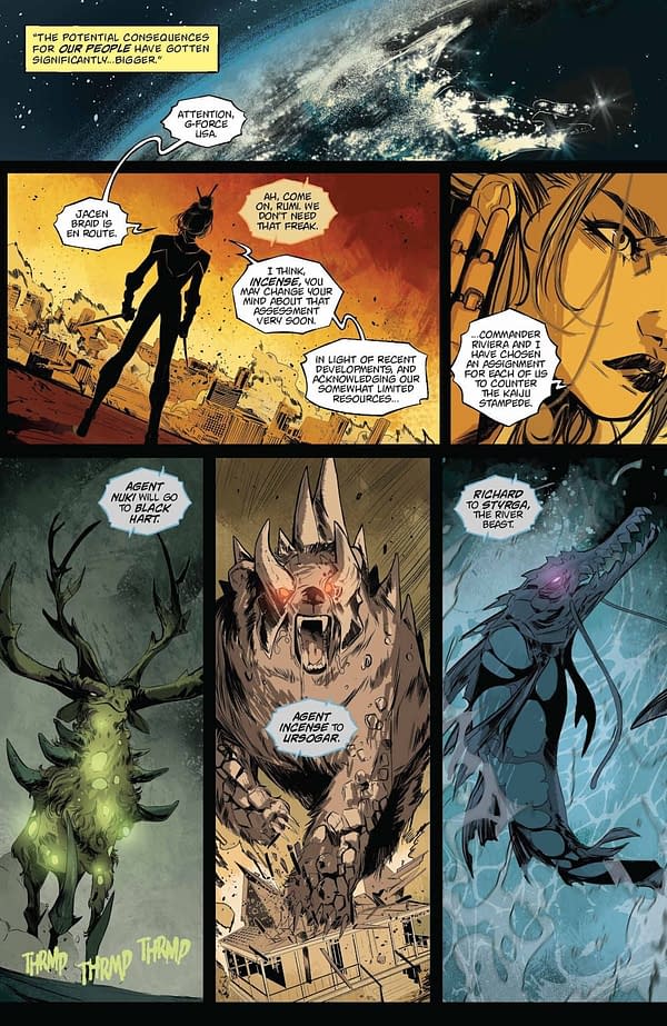 Interior preview page from GODZILLA #9 HENDRY PRASETYA COVER