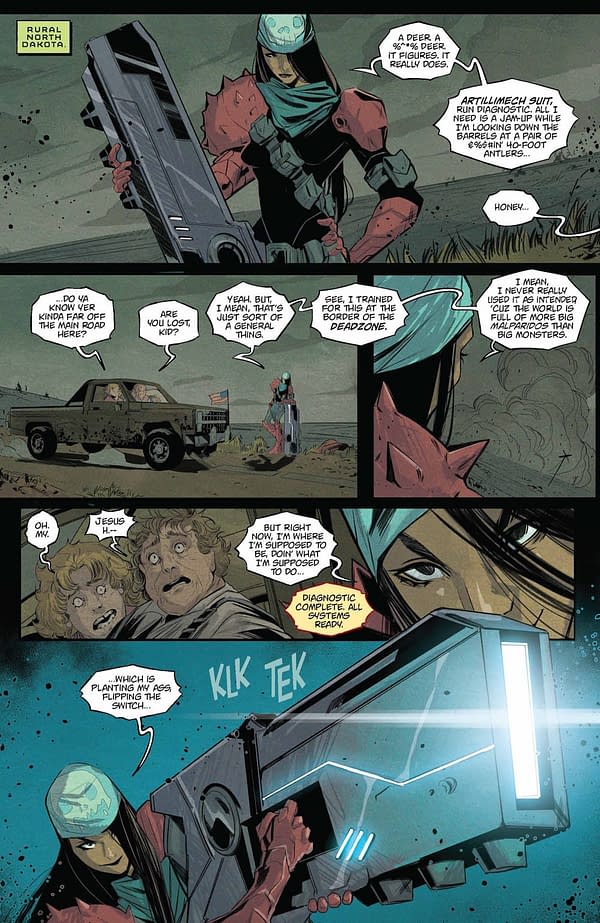 Interior preview page from GODZILLA #9 HENDRY PRASETYA COVER