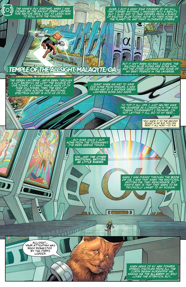 Interior preview page from Green Lantern Corps #14