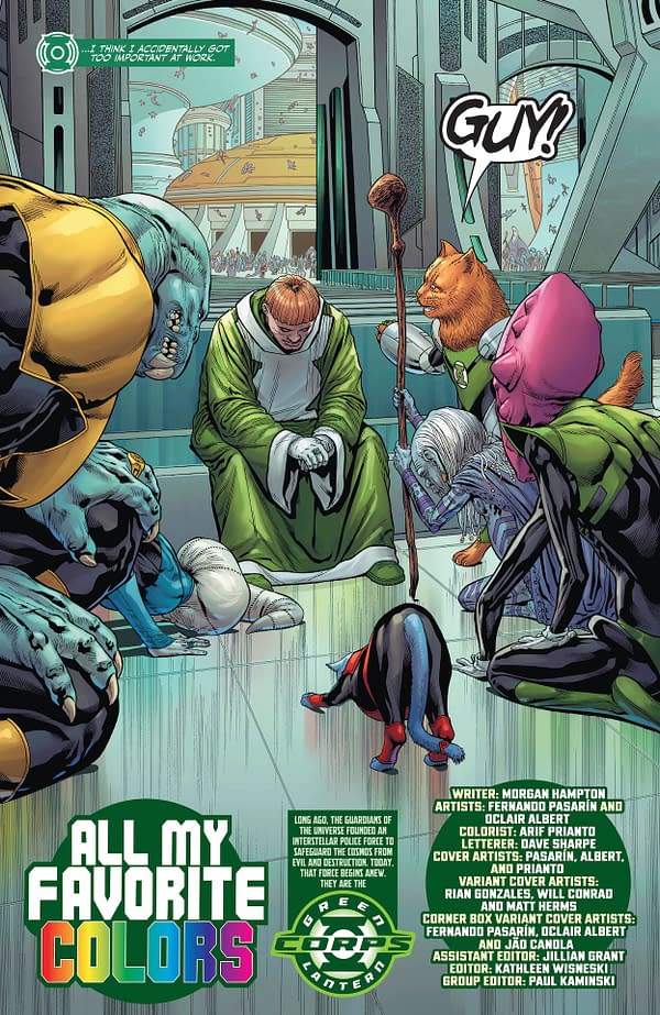 Interior preview page from Green Lantern Corps #14