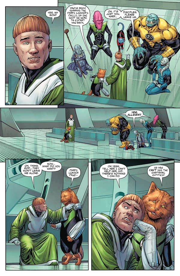 Interior preview page from Green Lantern Corps #14