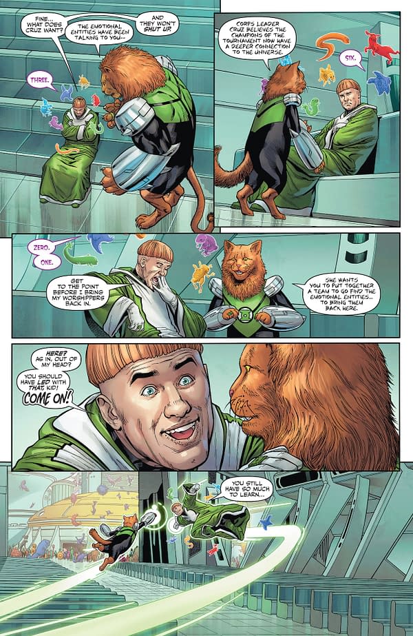 Interior preview page from Green Lantern Corps #14