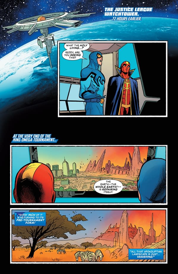 Interior preview page from Justice League Unlimited #17