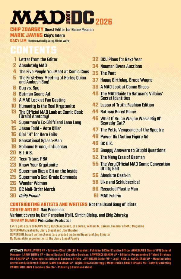 Interior preview page from Mad About DC #1