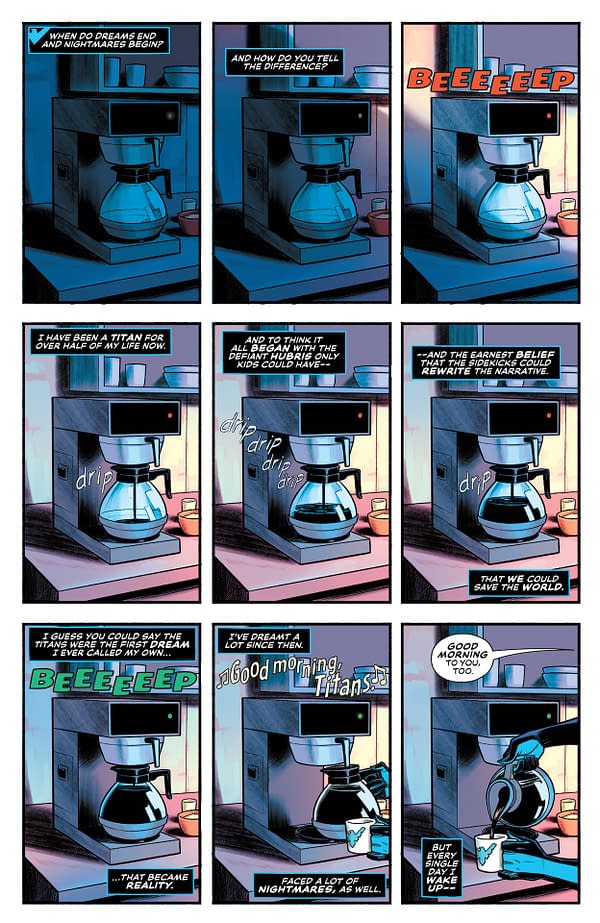 Interior preview page from New Titans #33