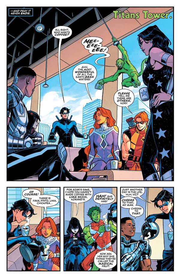 Interior preview page from New Titans #33