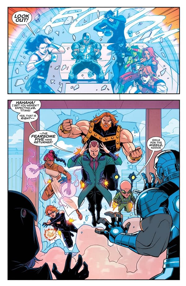 Interior preview page from New Titans #33