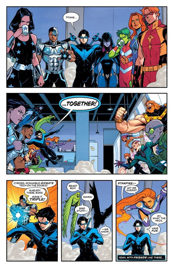 Interior preview page from New Titans #33
