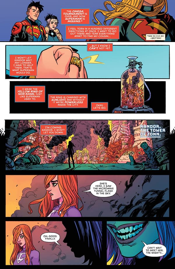 Interior preview page from Supergirl #11